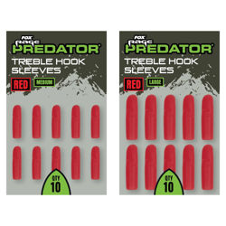 Fox Rage Predator Red Treble Hook Sleeves